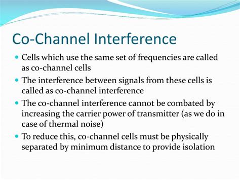 types of co channel interference